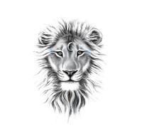 Realistic Temporary Tattoos Animals Body Armband Fake Tattoo Stickers Wolf Head Lion Tiger Fierce Animal Adults Forearm Tattoos(008)