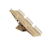 Realistic Terrain Challenge Ramps For Remote Control Car Climbing Puzzle Miniature Wooden Bridge Seesaw Ramps Set Toy Bridge