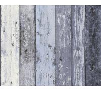 REALISTIC TEXTURED OLD WOOD PANEL WALL FEATURE WALLPAPER A.S.CREATION 855060