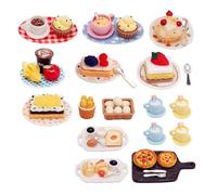 Realistic Tiny Dessert Resin For Dollhouses Scene Design And Miniature Collectible Display Realistic Dessert Decors