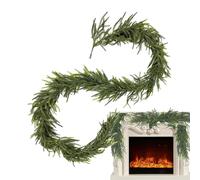 Realistic Touch Christmas Garland, Natural Cedar Garland, Wall Decoration for Fireplace, Country Home, Porch, Party