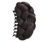 Realistic Twisted Braided Bun Hairpiece Claw Clip For Women Updos Hair Holder With Secure Claw Clip For Quick Hairstyle