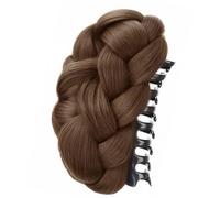 Realistic Twisted Braided Bun Hairpiece Claw Clip For Women Updos Hair Holder With Secure Claw Clip For Quick Hairstyle