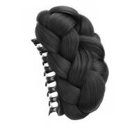 Realistic Twisted Braided Bun Hairpiece Claw Clip For Women Updos Hair Holder With Secure Claw Clip For Quick Hairstyle