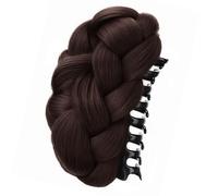 Realistic Twisted Braided Bun Hairpiece Claw Clip For Women Updos Hair Holder With Secure Claw Clip For Quick Hairstyle