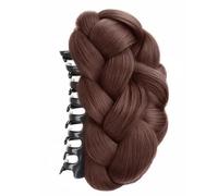 Realistic Twisted Braided Bun Hairpiece Claw Clip For Women Updos Hair Holder With Secure Claw Clip For Quick Hairstyle