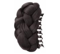 Realistic Twisted Braided Bun Hairpiece Claw Clip For Women Updos Hair Holder With Secure Claw Clip For Quick Hairstyle