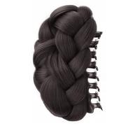 Realistic Twisted Braided Bun Hairpiece Claw Clip For Women Updos Hair Holder With Secure Quick