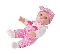 Realistic Vinyls Girl Baby Dolls 12inch With Bowknot Overalls For Kids Play Realistic Baby New Borns Asleep Toy Soft Toddler Soothing Toy
