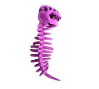 Realistic Wearable Dinosaur Skeleton Costume for Adults, 3D Spinosaurus Bone Plush Outfit with Spine Extension for Halloween & Themed Party Dino Cosplay Props (E, A)