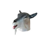 Realistic White & Black Rubber Goat Overhead Mask, 1 Pc. - Perfect Accessory for Animals Events, World Book Day, Halloween Parties, Cosplay Events, & Pranks Halloween Halloween