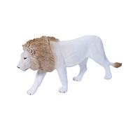 Realistic White Lion Toy Big Cat Figurine Animal Model Collectible