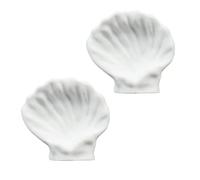 Realistic White Sea Shell Breaking Platform Natural Rest Bed Fish Hammock Shell Pad Small Hammock with Strong Suction Cup