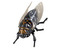 Realistic Wind Up Cicada Toy Creating for All Ages, Portable Adventure Fun Portable Wind Up Cicada Toy for Funny Entertainment on the Go Realistic Design Safe