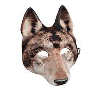 Realistic Wolf Mask - Animal Costume for Halloween Party Cosplay Scary Face Cover for Carnival Masquerade, Costume Party Outfit for Theme Events, Horror Role Player, Spirit Suit