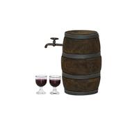 Realistic Wood Wine Barrels And Wine Glasses 1/12 Scale Doll House Miniature Furniture For Creative Scene Display Miniature Barrels
