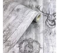 Realistic Wooden Effect Wallpaper Wood Panel/Planks Glitter Shimmer Textured