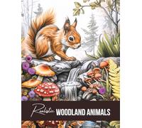 Realistic Woodland Animals & Forest Landscapes Coloring Book, a Nature Wildlife Activity for Teens, Adults & Seniors: Grayscale Wild Creatures & ... and Nature Coloring Books Set for Adults)