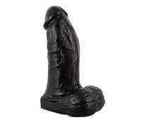 Realistixxx Real Giant - 22 cm Black Dildo with Balls
