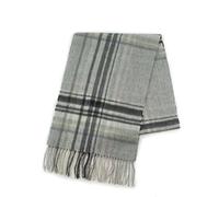 REALITY&FANTASY Cashmere and 100% soft Lambs Wool Plaid Tartan Winter Scarf for Men and Women… (Gray Pink Plaid)