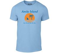 Reality Glitch Amity Island Men’s T-Shirt - Great White Shark Adventure Graphic Tee - Unisex Fit, Sizes S-5XL