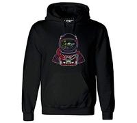 Reality Glitch Astro Goldfish Bowl Mens Hoodie (Black, L)