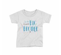 Reality Glitch Awesome Big Brother Kids T-Shirt Boys Gift (7-8 Years, White)