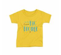 Reality Glitch Awesome Big Brother Kids T-Shirt Boys Gift (7-8 Years, Yellow)