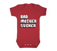 Reality Glitch Bad Mother Sucker Short Sleeve Babygrow (12-18 Months, Red)