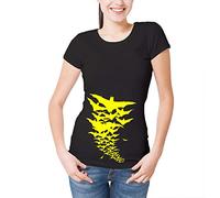 Reality Glitch Bat Storm Womens T-Shirt (Black, XXL)