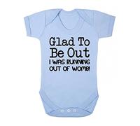 Reality Glitch Glad to Be Out Babygrow Pastel Blue