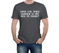 Reality Glitch Have You Tried Turning it Off and On Again? Funny IT Gaming T-Shirt Gift T Shirt (XXX-Large, Dark Grey)