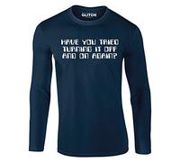 Reality Glitch Have You Tried Turning It Off and On Again? Mens T-Shirt - Long Sleeve
