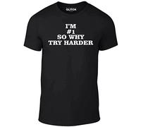 Reality Glitch I'm # 1 so why Try Harder Men's T-Shirt Black