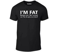 Reality Glitch I'm Fat Because T Shirt (Black-Large)