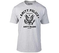 Reality Glitch Men's Amity Police T-Shirt Light Grey