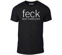 Reality Glitch Men's Feck Irish Connection T-Shirt (XXXX-Large, Black)