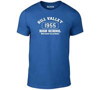 Reality Glitch Men's Hill Valley T-Shirt (XXXX-Large, Royal Blue)