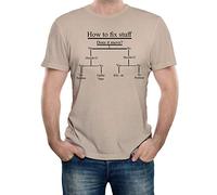 Reality Glitch Men's How to Fix Stuff T-Shirt. Sand