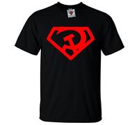 Reality Glitch Men's Marxist Symbol T-Shirt Black