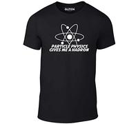 Reality Glitch Men's Particle Physics Gives Me a Hadron T-Shirt Black