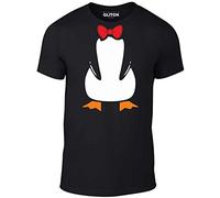 Reality Glitch Men's Penguin Suit T-Shirt. (Small, Black)