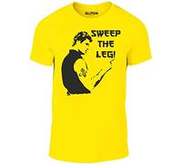 Reality Glitch Men's Sweep The Leg T-Shirt (Medium, Yellow)