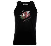 Reality Glitch Men's Torn Wales Vest (XX-Large, Black)