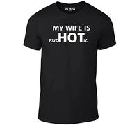 Reality Glitch My Wife is Hot T-Shirt (Black-Small)