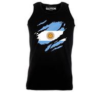 Reality Glitch Torn Argentina Flag Mens Vest