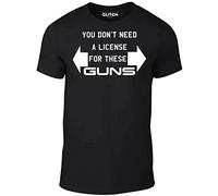 Reality Glitch You Don't Need a License for These Guns t Shirt Black