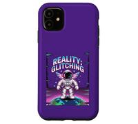 REALITY GLITCHING Existential Retro Space Person Case for iPhone 11
