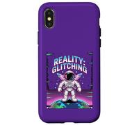 REALITY GLITCHING Existential Retro Space Person Case for iPhone X/XS