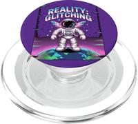 REALITY GLITCHING Existential Retro Space Person PopSockets PopGrip for MagSafe